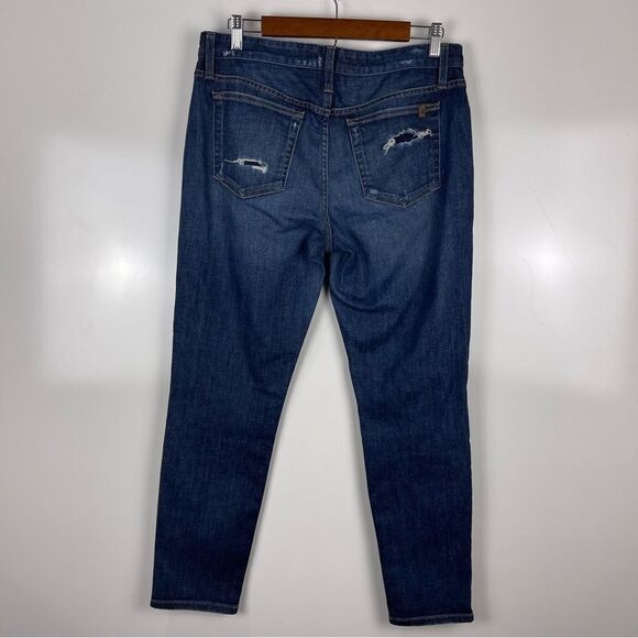 Joe's Jeans The Billie Ankle Relaxed Jeans Distressed Dark Wash Women's Size 28 - Picture 3 of 10